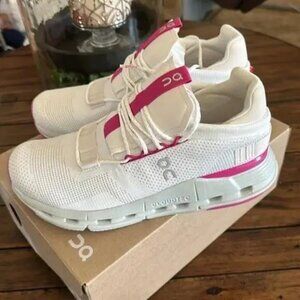 New On Cloud Cloudnova "Barbie" Women Pink Shoes White